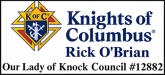 Knights of Columbus Council, Our Lady of Knock Council #12882 Sponsorship Banner